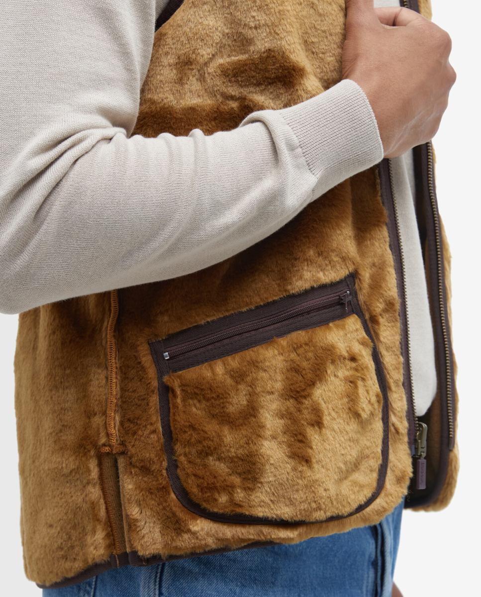 Imagen 3 de Chaleco de hombre con cremallera en marrón - Barbour - Marrón oscuro Marrón oscuro