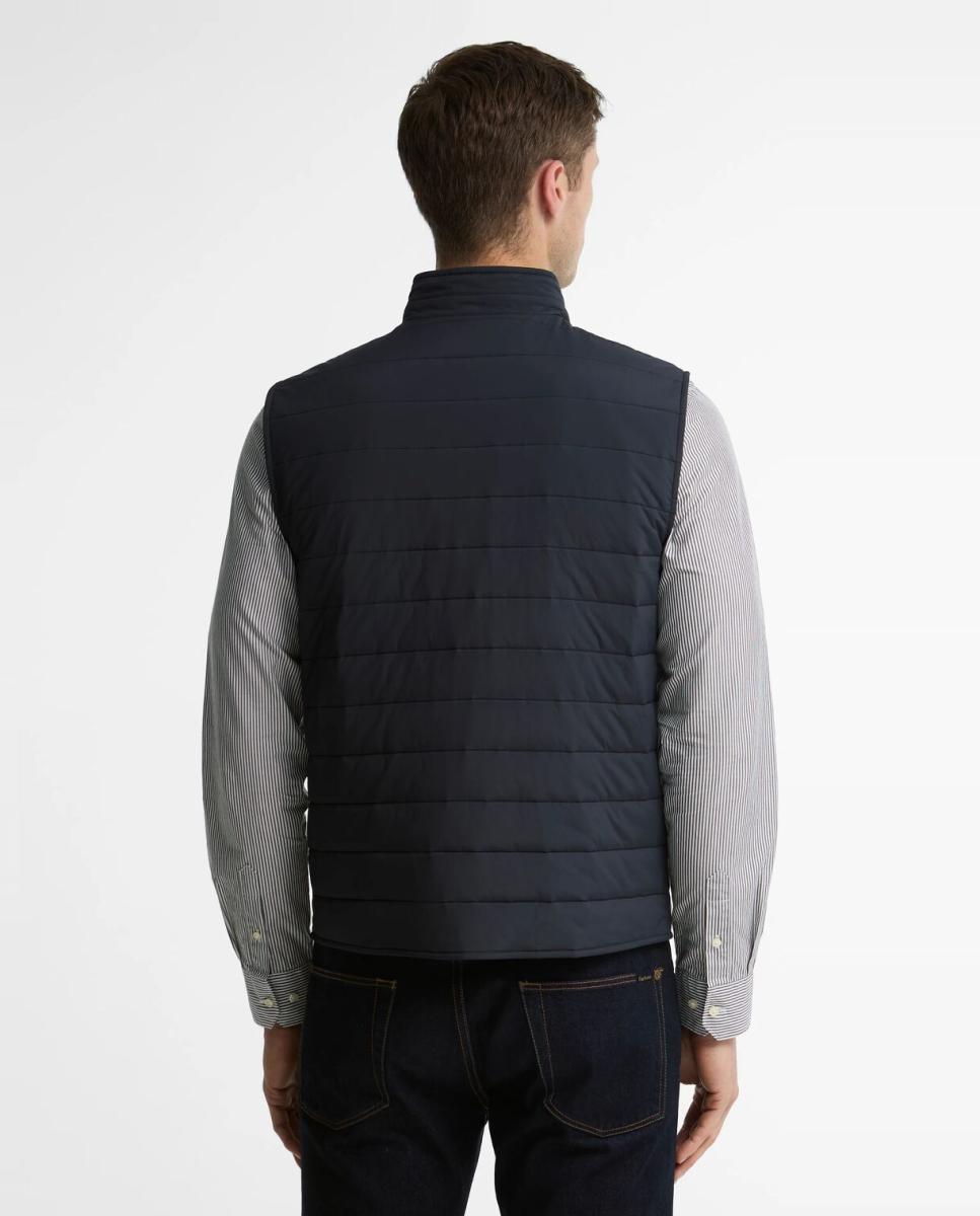 Chaleco acolchado de hombre con bolsillos oblicuos - Barbour - Azul marino Azul marino-2