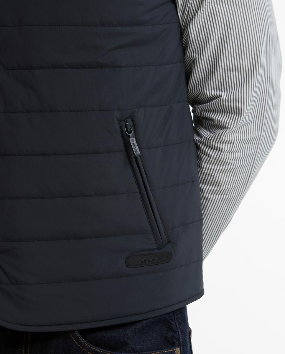 Chaleco acolchado de hombre con bolsillos oblicuos - Barbour - Azul marino Azul marino-3