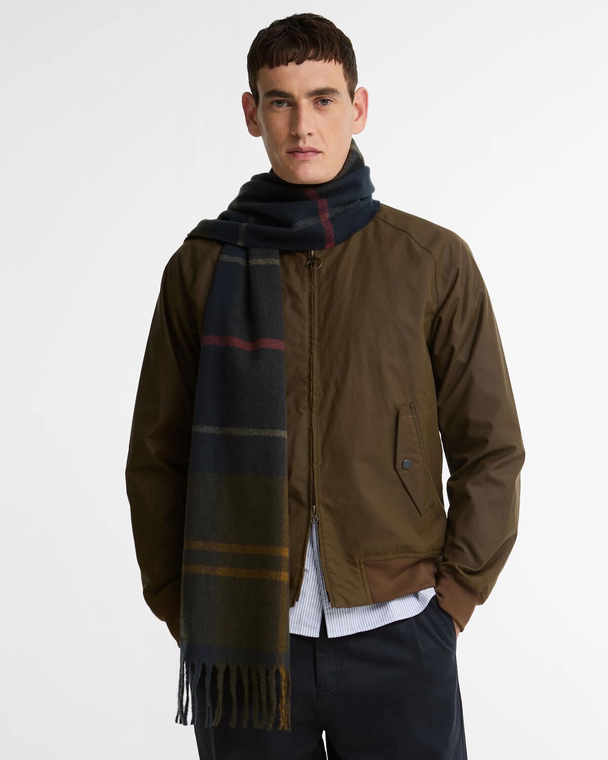 Imagen 6 de Bufanda de lana de hombre - Barbour - Azul Azul