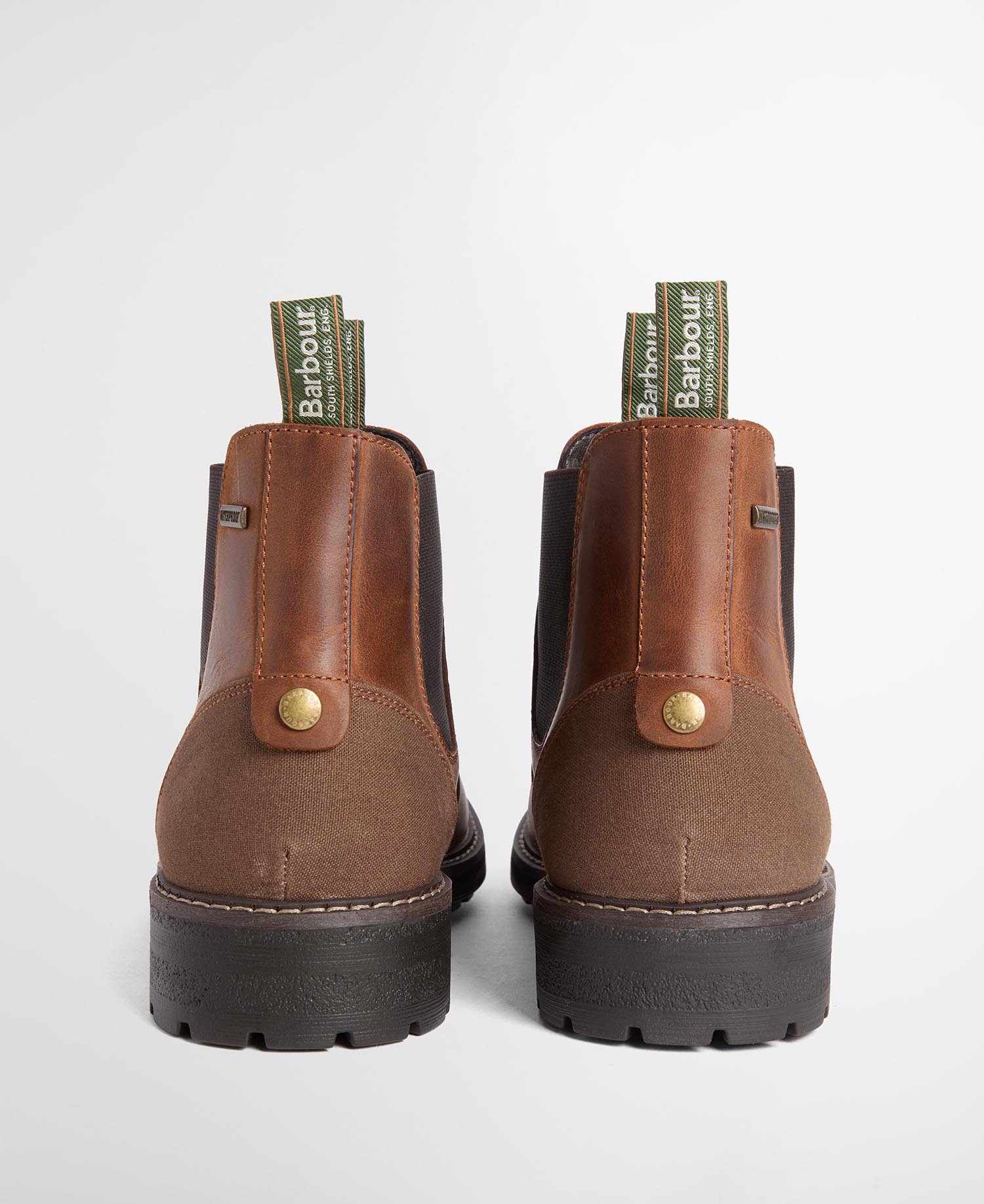Imagen 3 de Botas de hombre tipo chelsea de piel impermeable - Barbour - Marrón Marrón