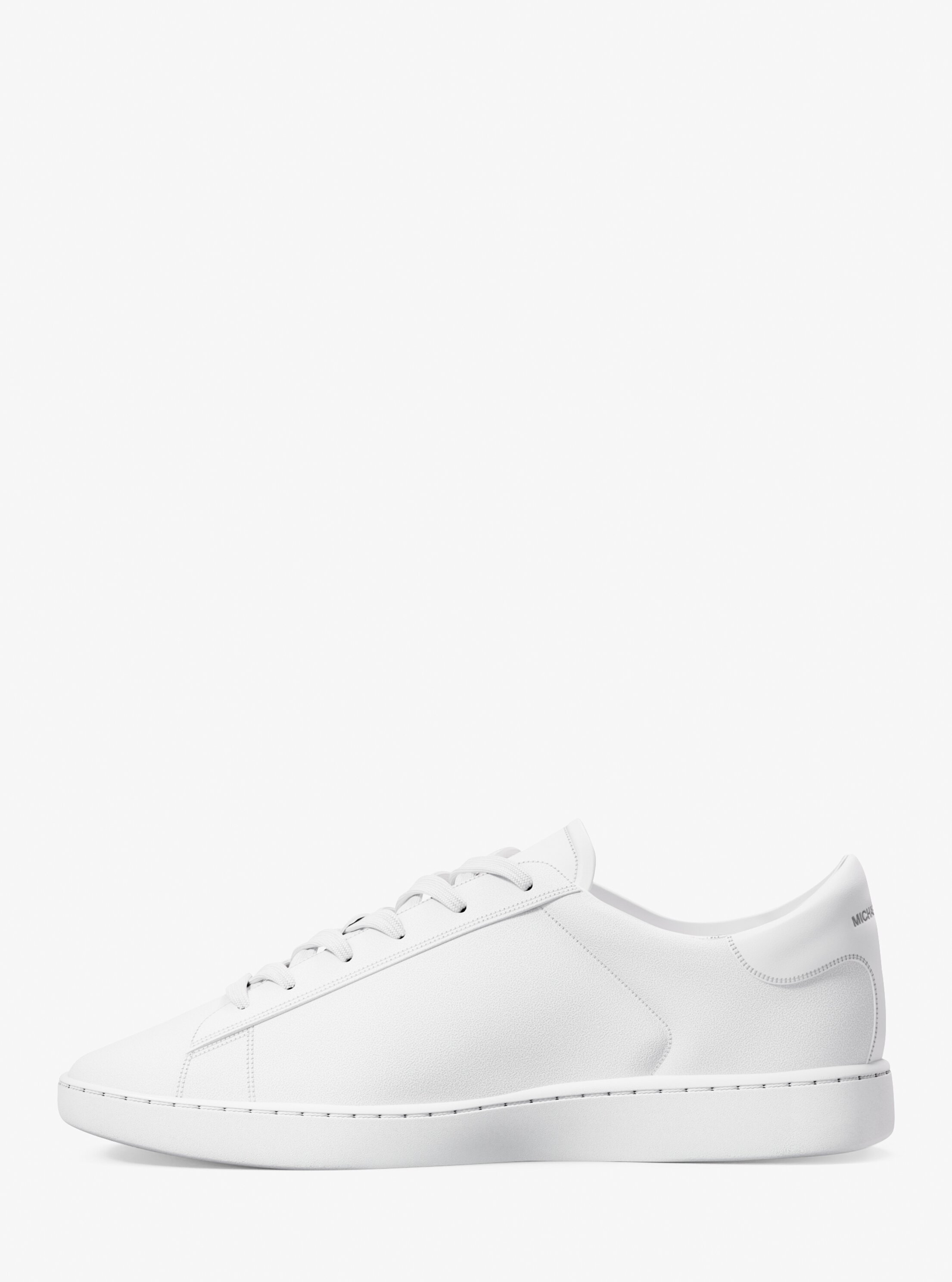 Zapatilla de hombre Reign en piel con detalle de logo grabado en el lateral exterior - Michael Kors - Blanco Blanco-3