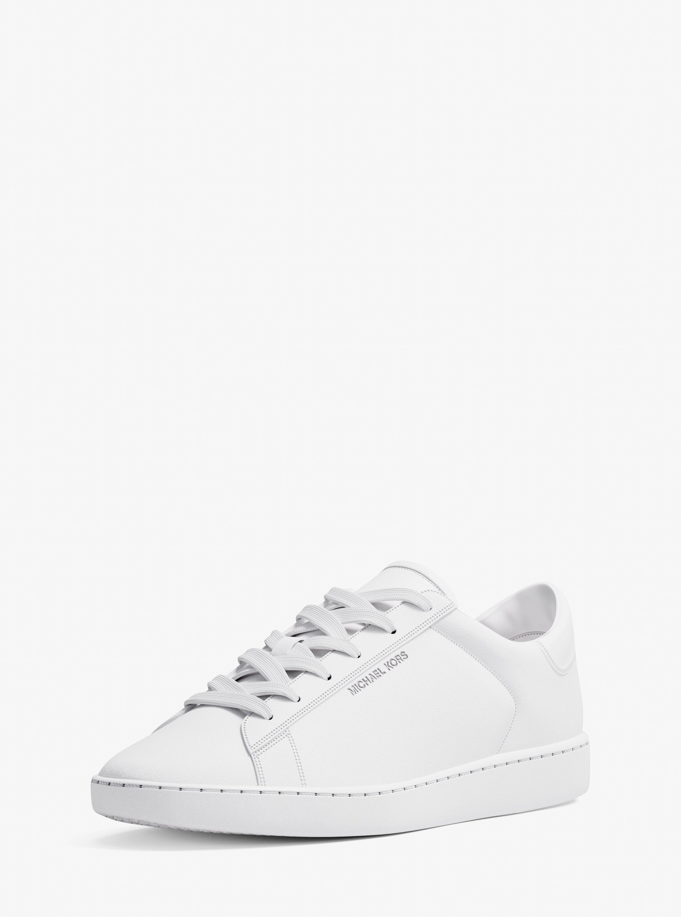 Zapatilla de hombre Reign en piel con detalle de logo grabado en el lateral exterior - Michael Kors - Blanco Blanco-7