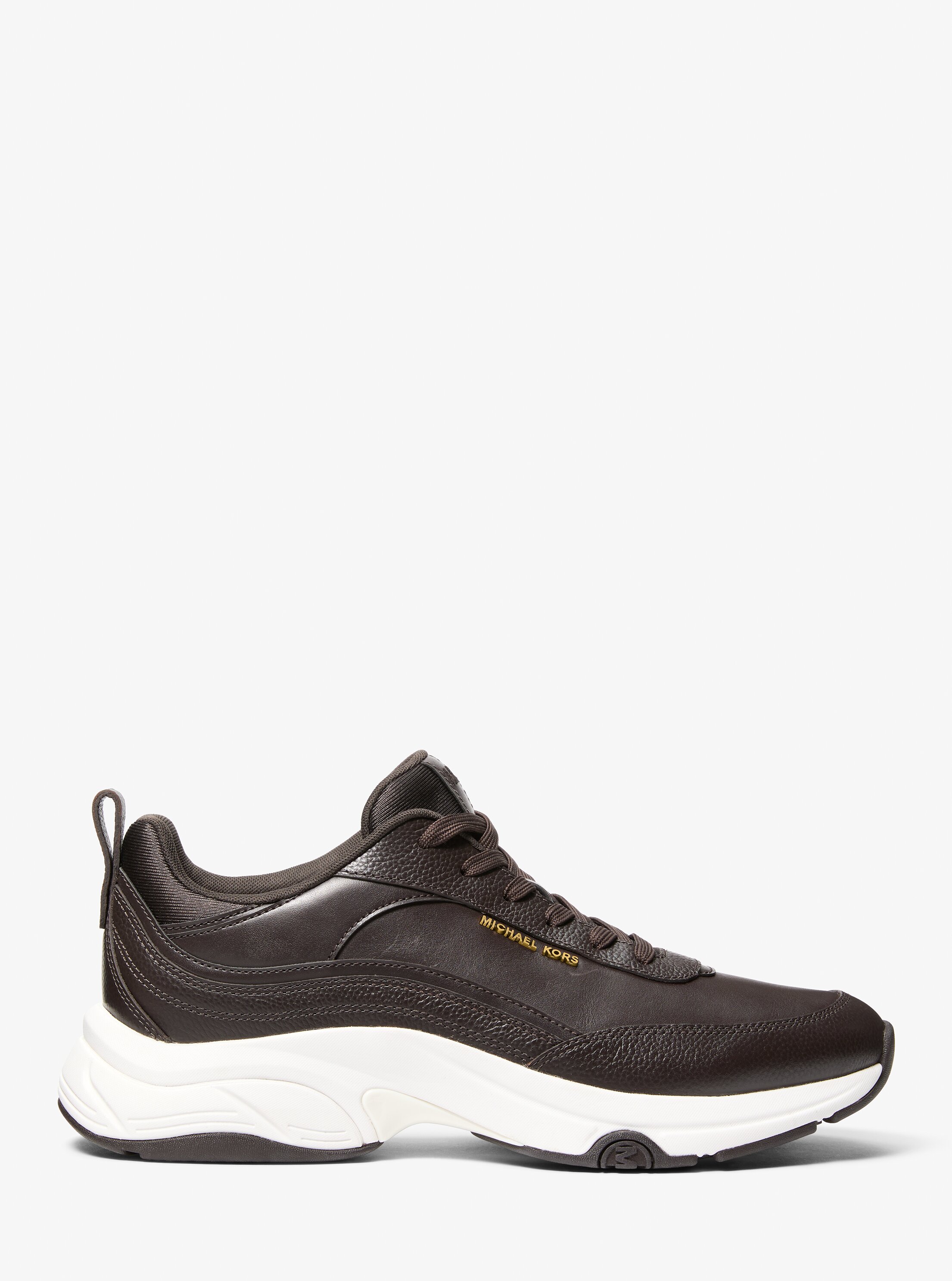 Zapatilla de hombre Hartley en varios materiales - Michael Kors - Marrón oscuro Marrón oscuro-2
