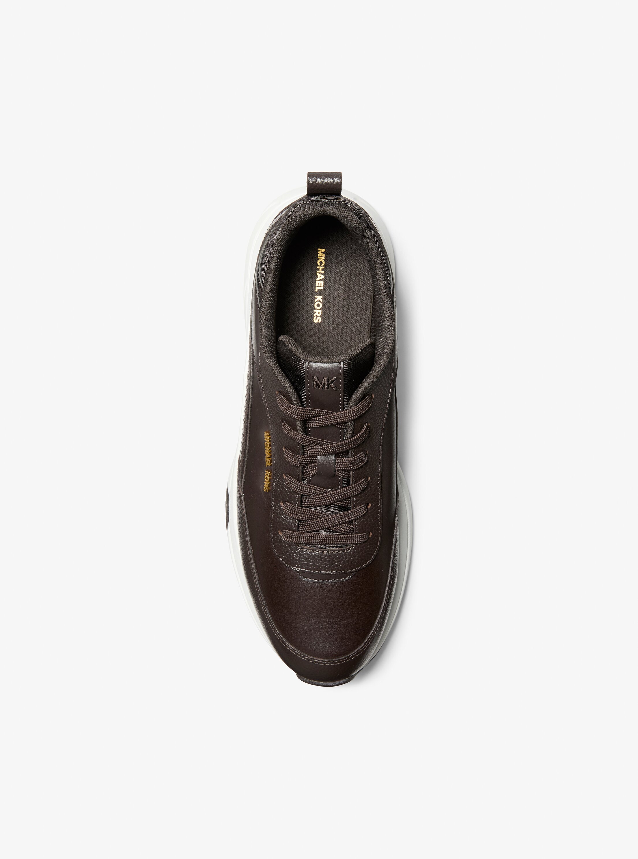 Zapatilla de hombre Hartley en varios materiales - Michael Kors - Marrón oscuro Marrón oscuro-3