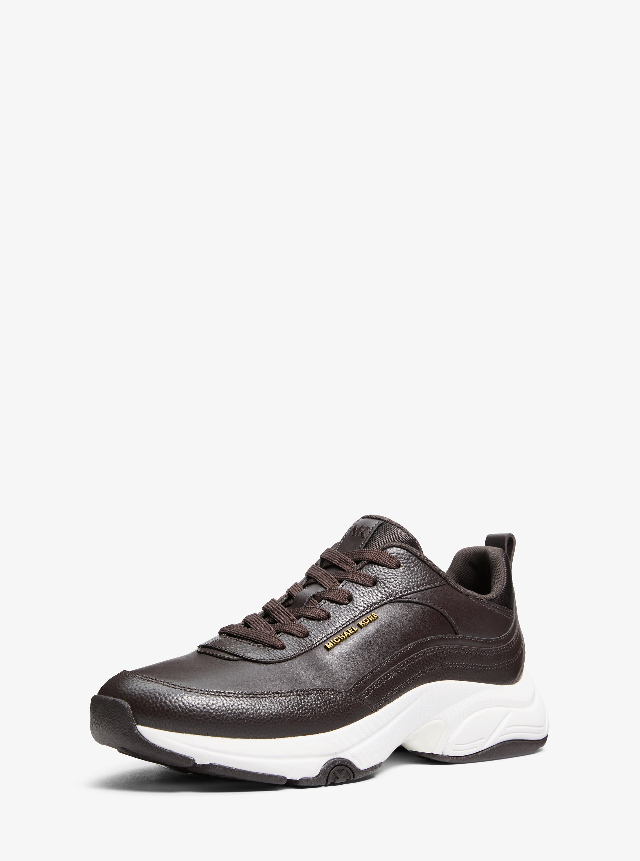 Zapatilla de hombre Hartley en varios materiales - Michael Kors - Marrón oscuro Marrón oscuro-4