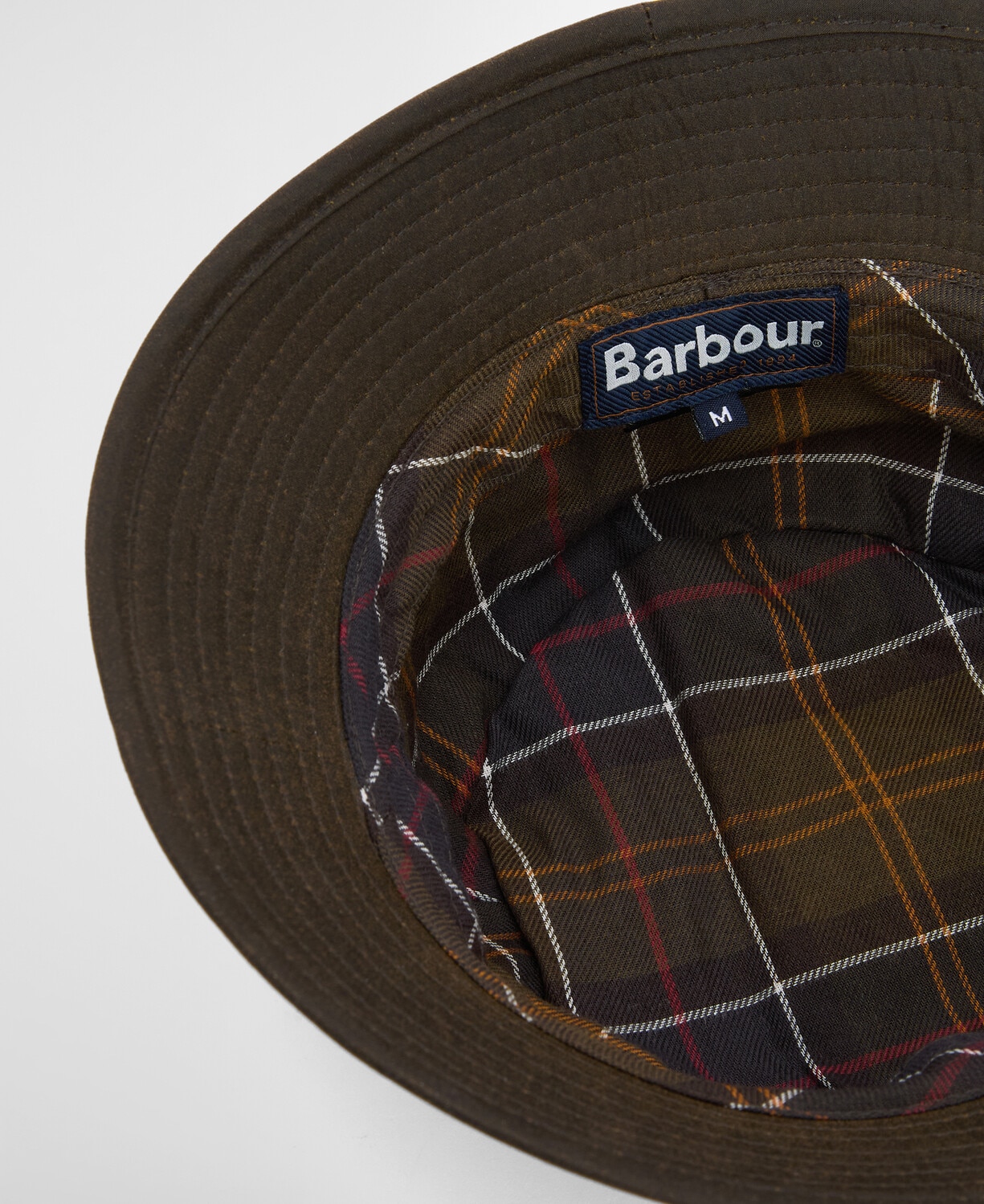 Imagen 3 de Gorro pescador de hombre de algodón con forro de tartán - Barbour - Verde claro Verde claro