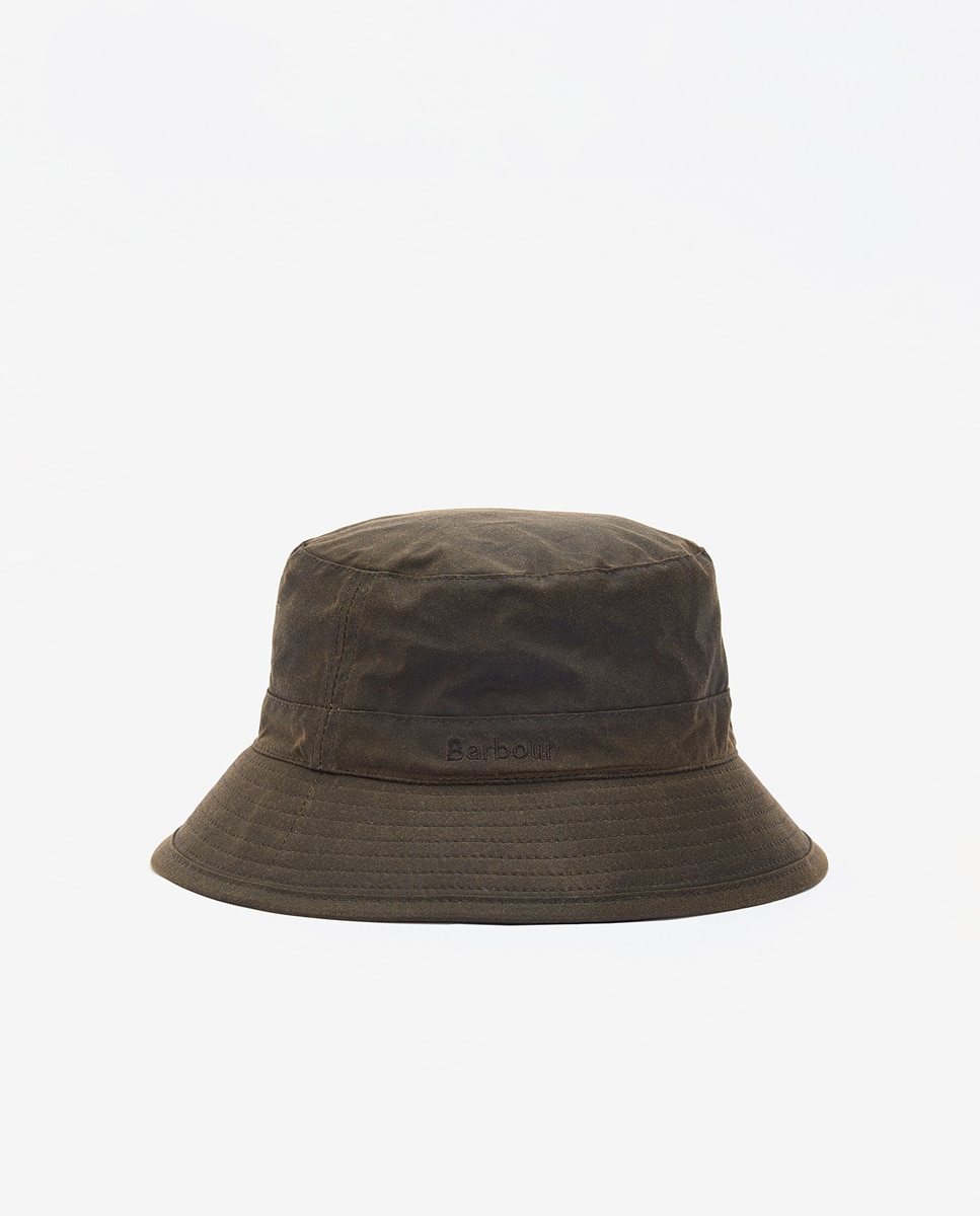 Imagen 6 de Gorro pescador de hombre de algodón con forro de tartán - Barbour - Verde claro Verde claro