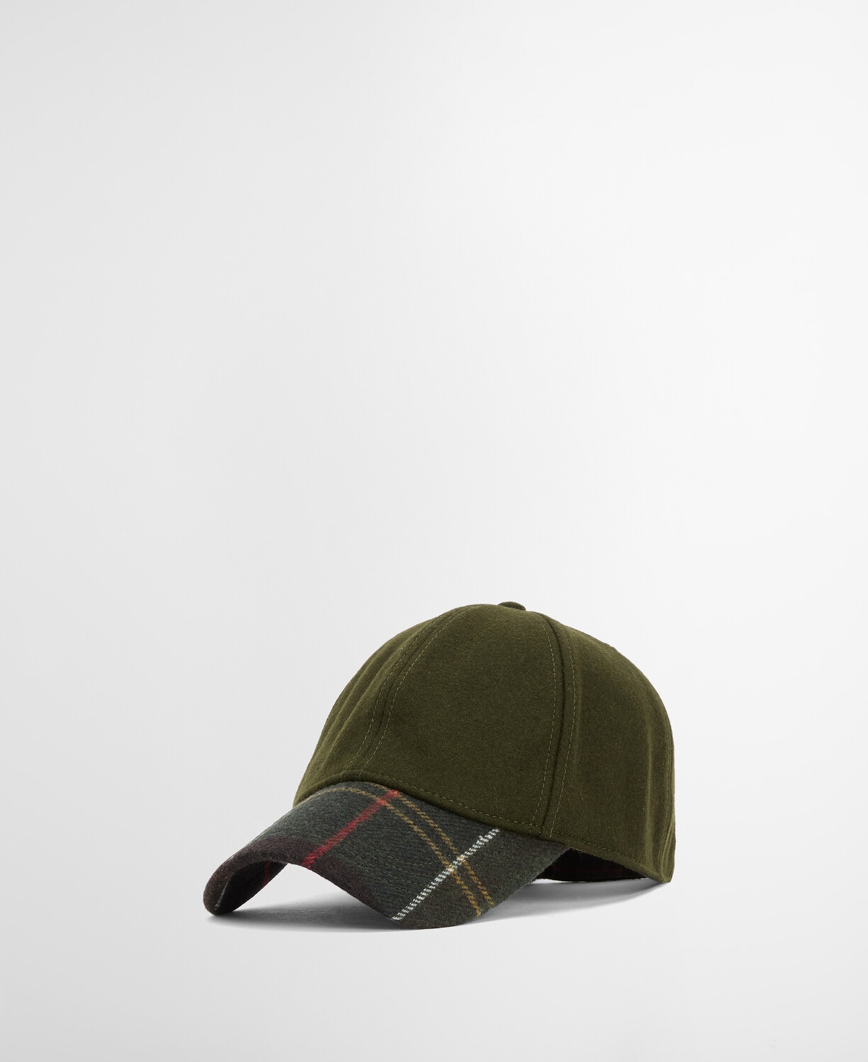 Imagen 1 de Gorra deportiva de hombre con visera de tartan clasico Verde