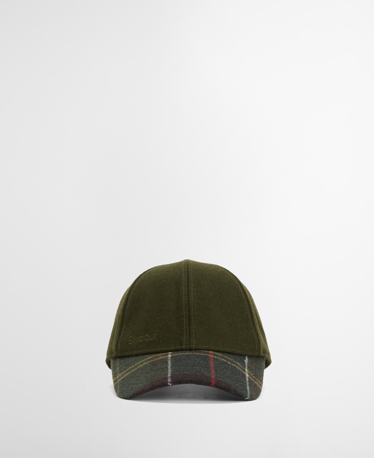 Imagen 2 de Gorra deportiva de hombre con visera de tartan clasico - Barbour - Verde Verde