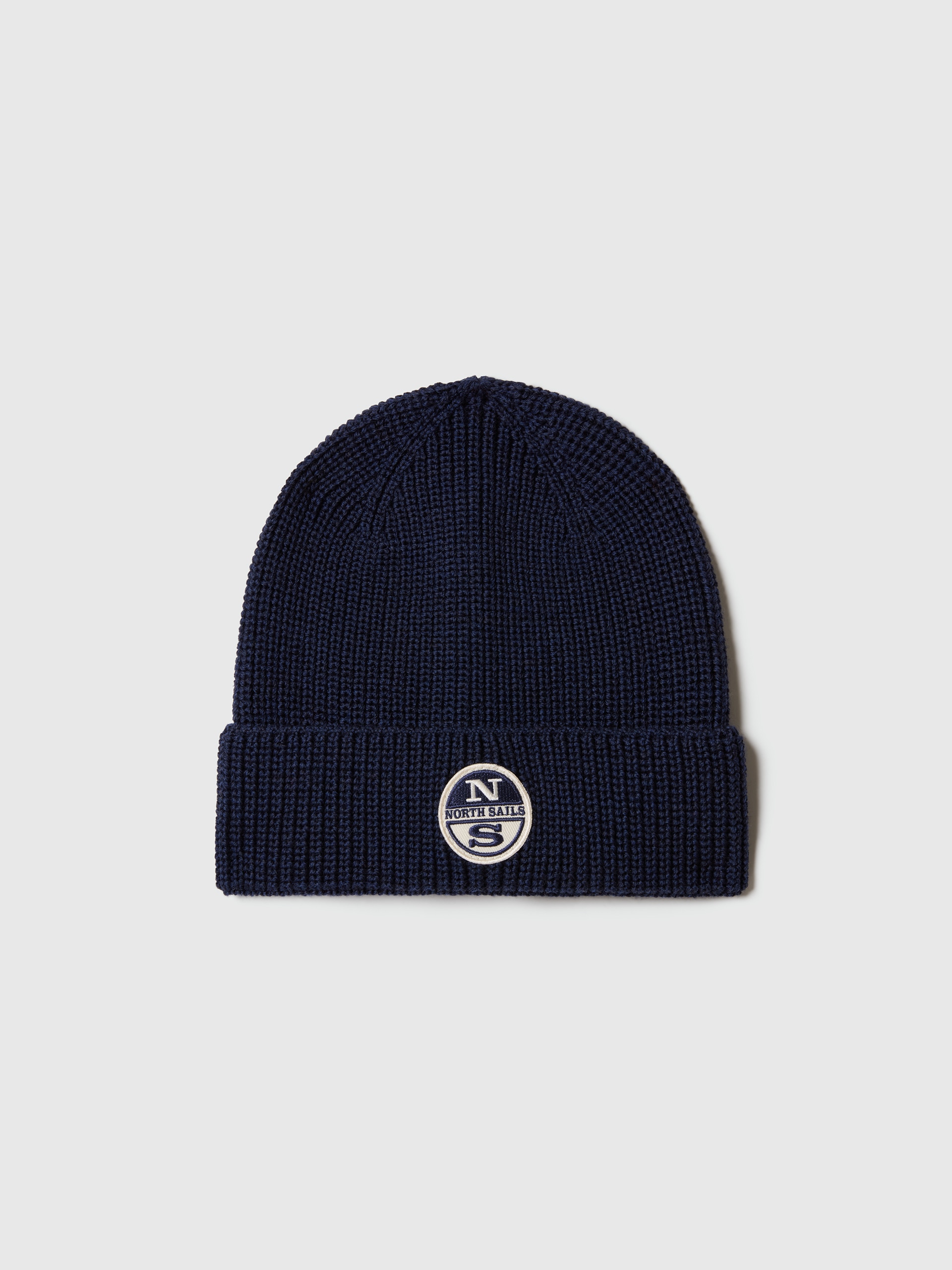 Imagen 0 de Gorro de hombre en lana merino 100% natural Azul marino