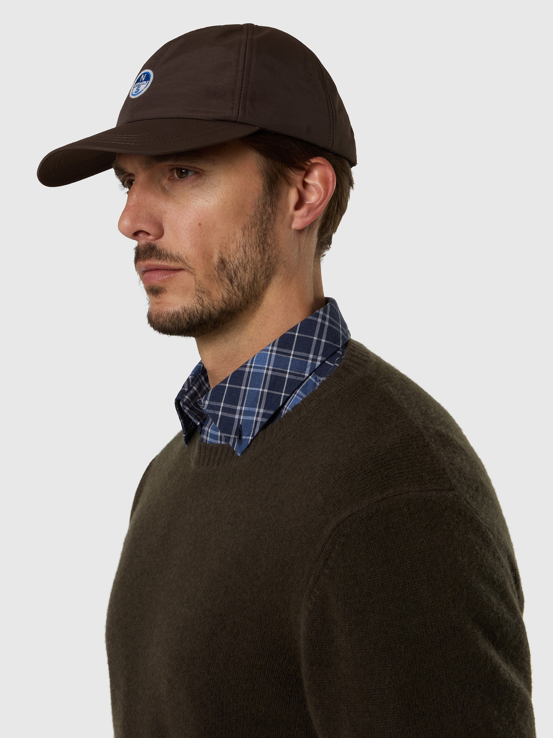 Imagen 2 de Gorra baseball de hombre en taslan reciclado - North Sails - Marrón oscuro Marrón oscuro