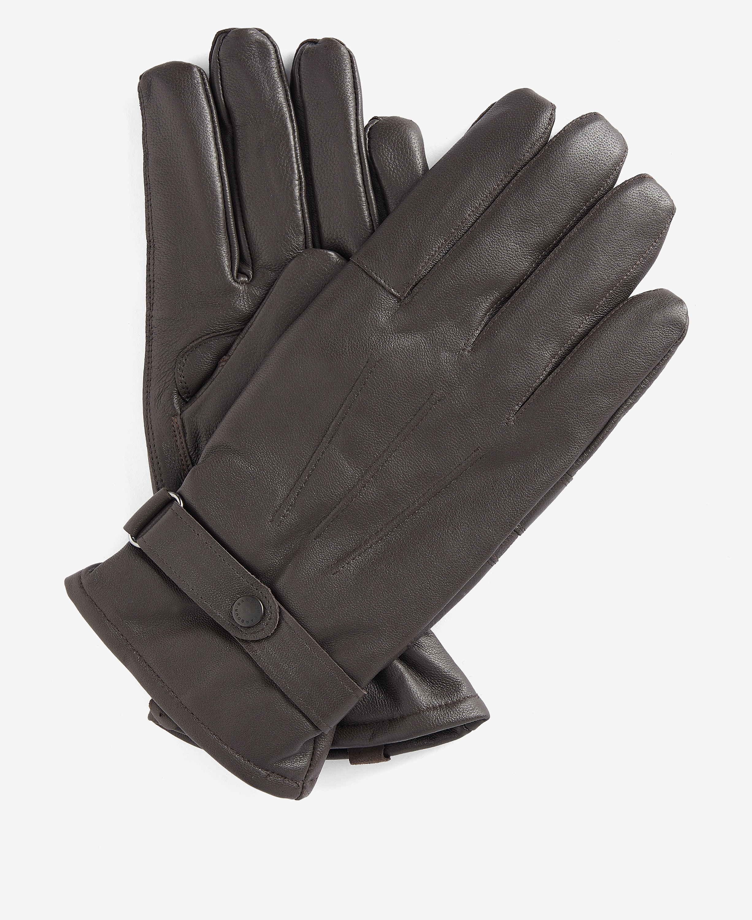 Imagen 0 de Guantes de piel para hombres Marrón oscuro
