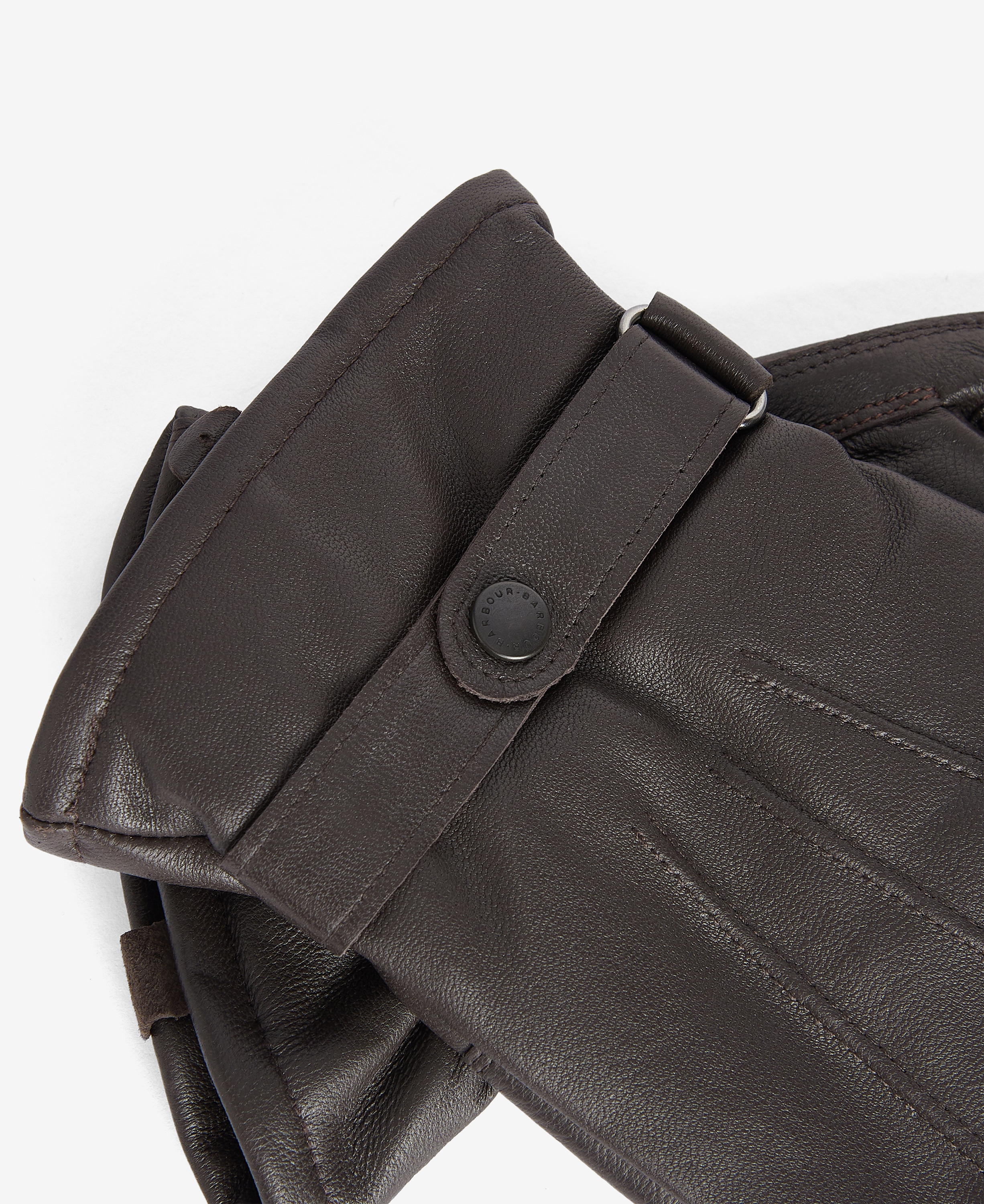 Guantes de piel para hombres - Barbour - Marrón oscuro Marrón oscuro-3