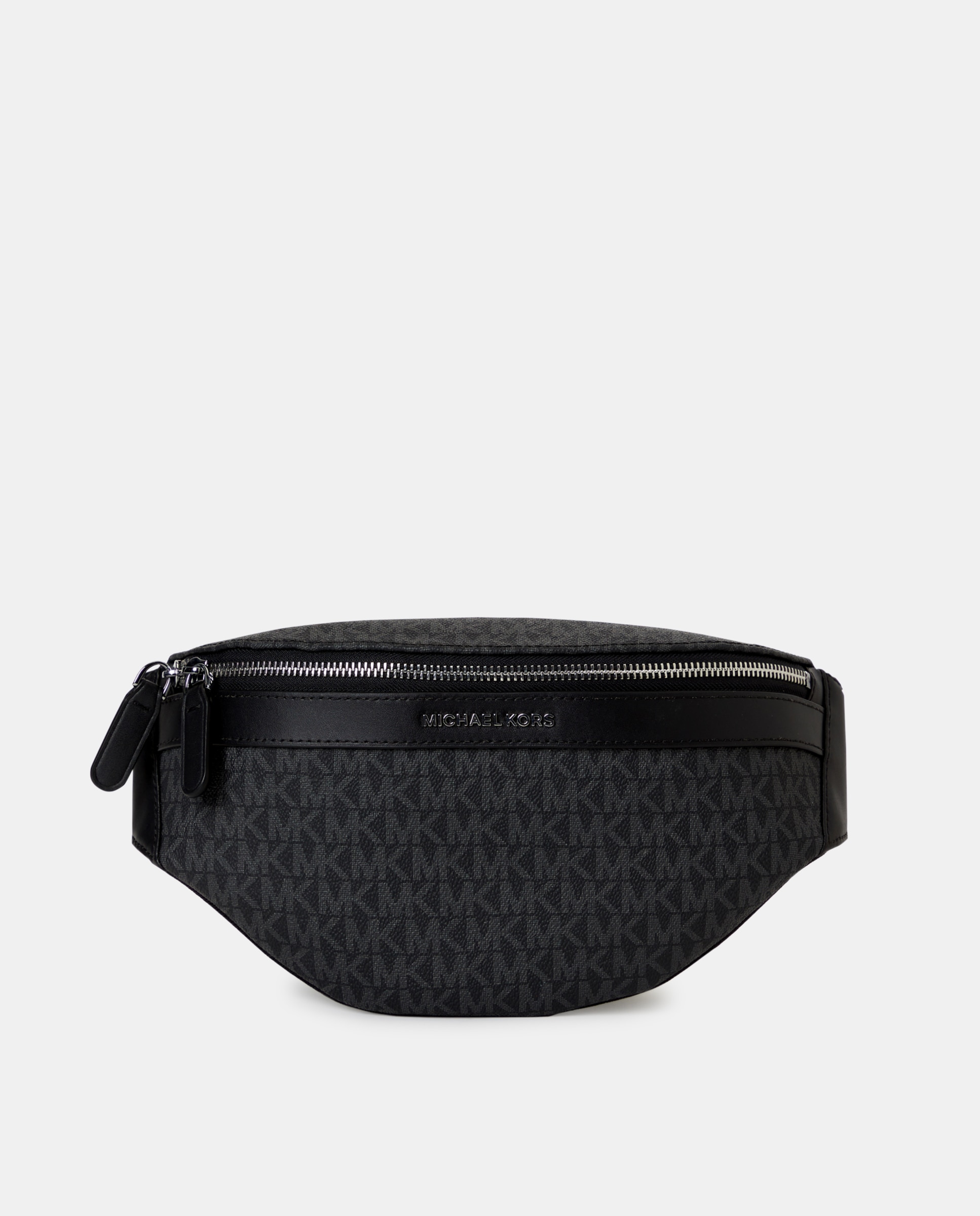 Bolsa de Cintura Greyson com Alça de Tiracolo e Logótipo Preto-1