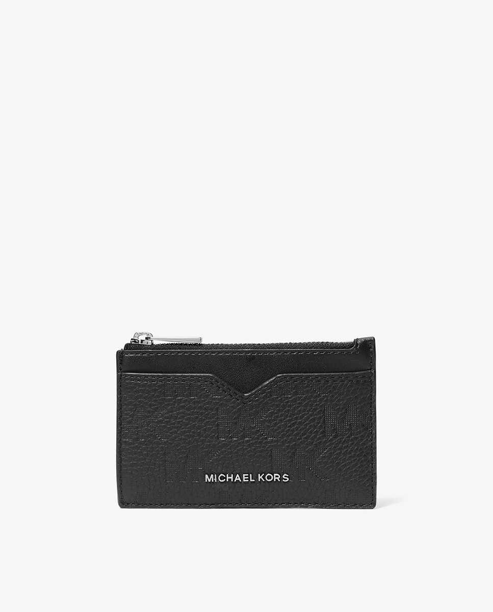 Imagem 0 de Porta-Cartões Hudson em Pele com Logótipos Gravados MK e Bolso Central com Fecho de Correr