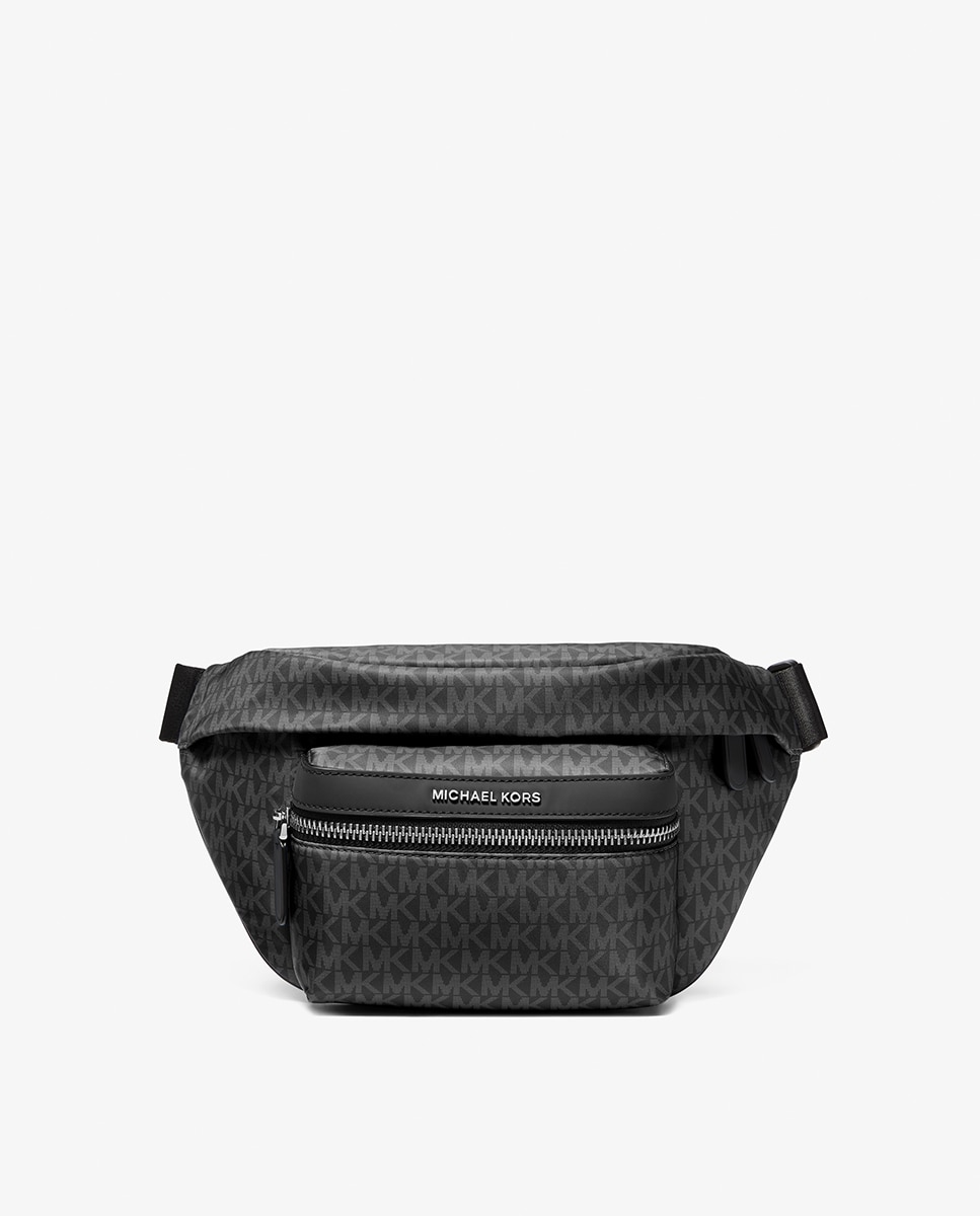 Imagem 0 de Bolsa de Cintura com Estampado de Logótipos MK e Bolso à Frente