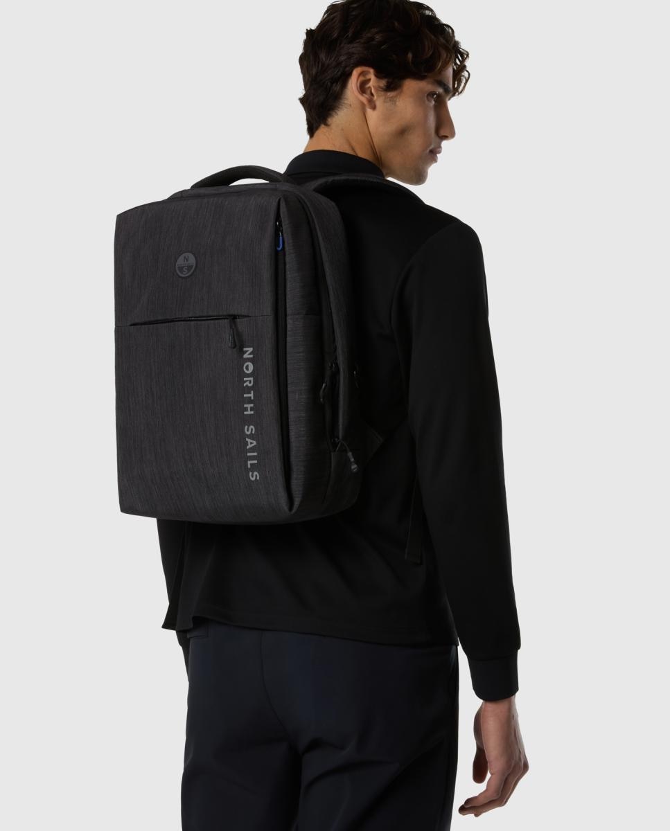 Mochila Urbana Unissexo com Fecho de Correr Cinzento-escuro-4