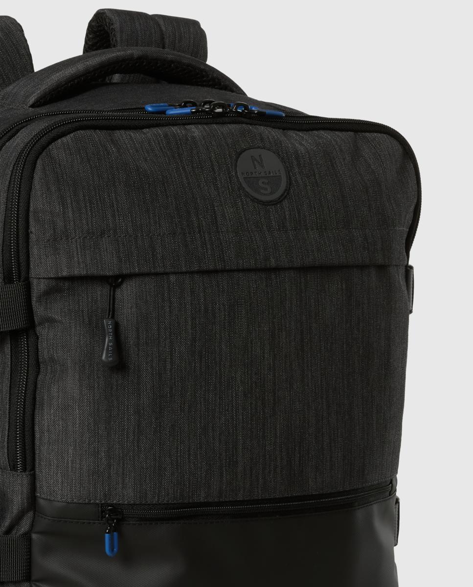 Mochila Técnica Unissexo com Fecho de Correr Cinzento-escuro-2