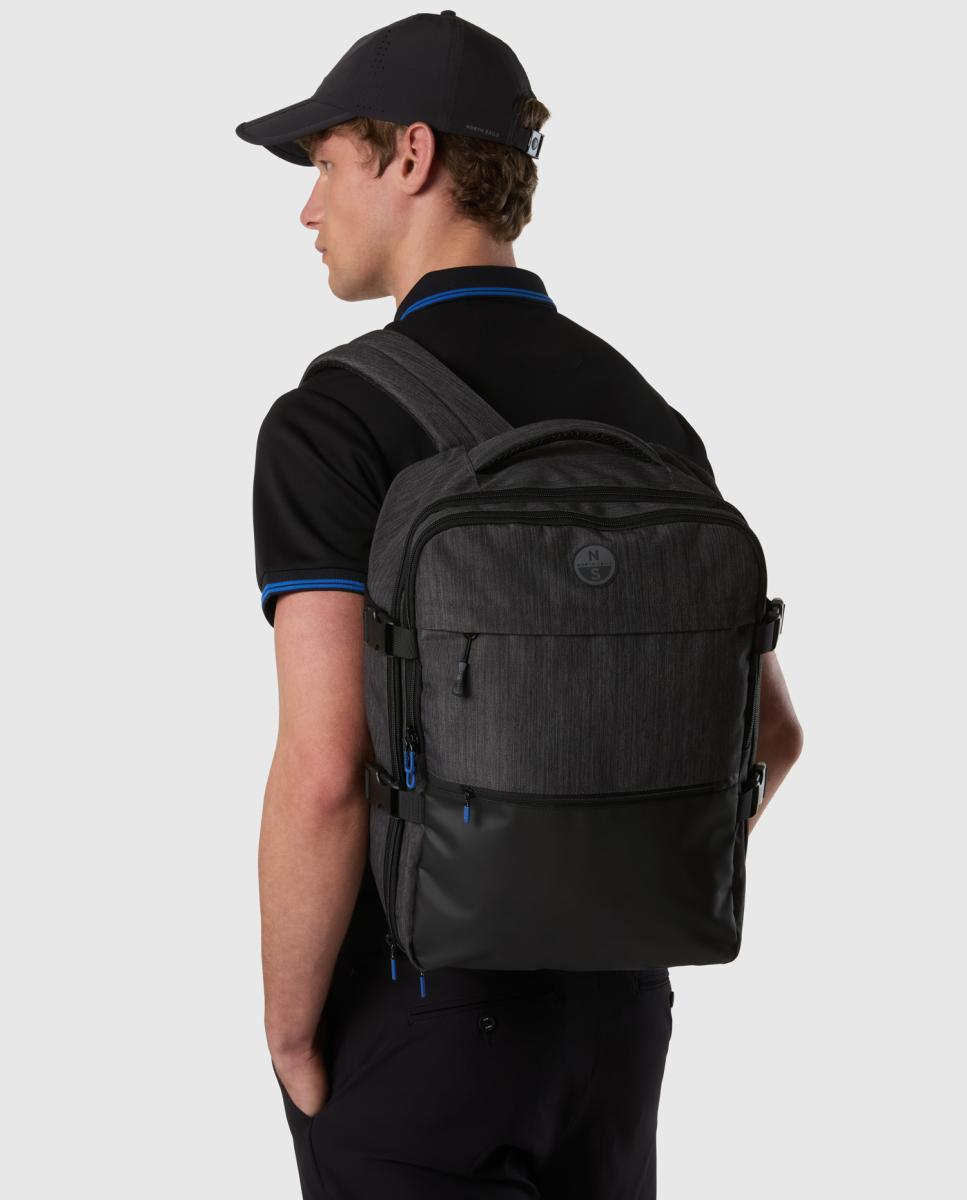 Mochila Técnica Unissexo com Fecho de Correr Cinzento-escuro-3