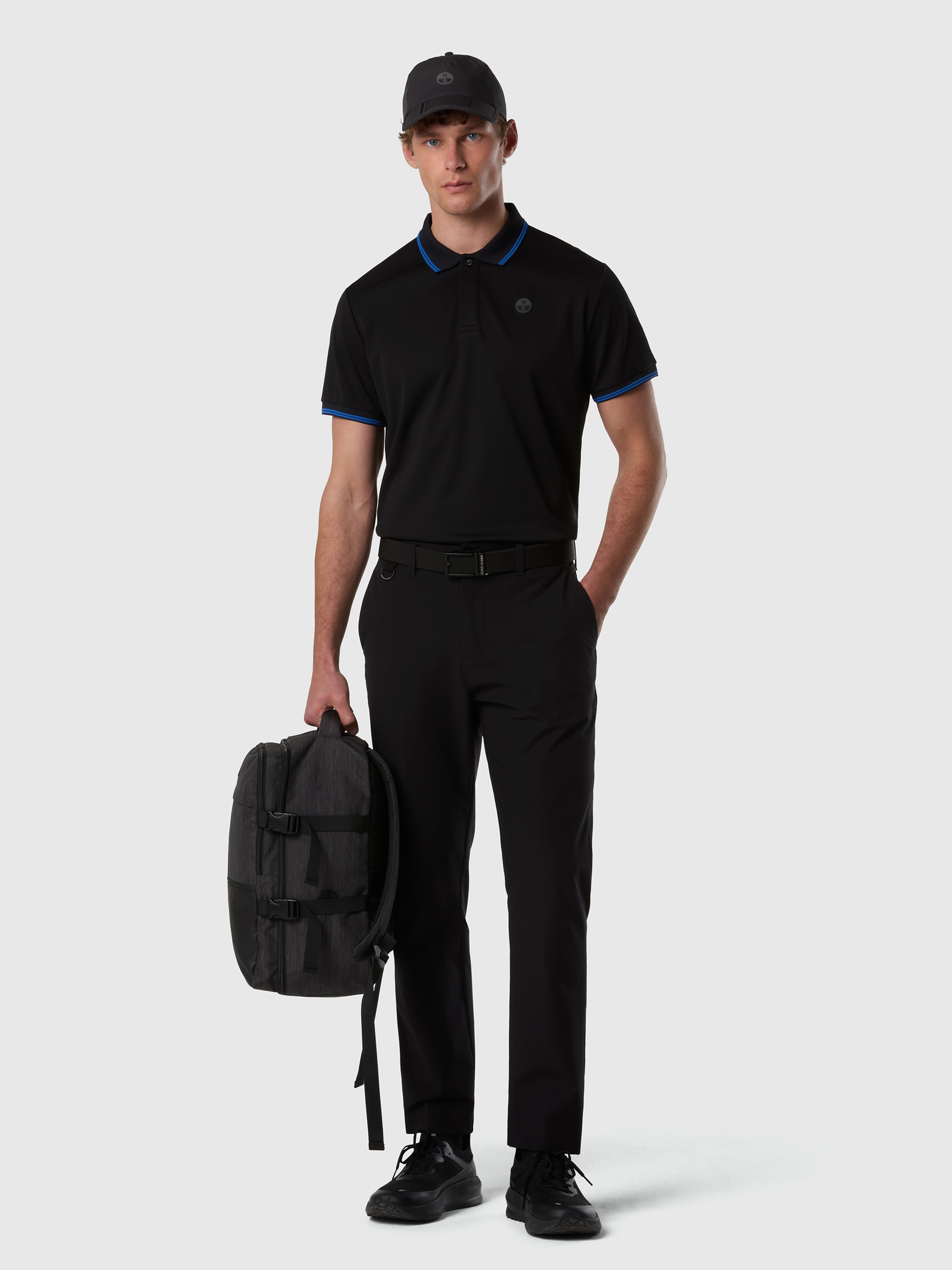 Mochila Técnica Unissexo com Fecho de Correr Cinzento-escuro-5