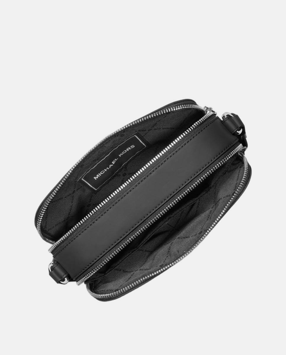 Bandolera de hombre dos cremalleras lisa - Michael Kors - Negro Negro-2