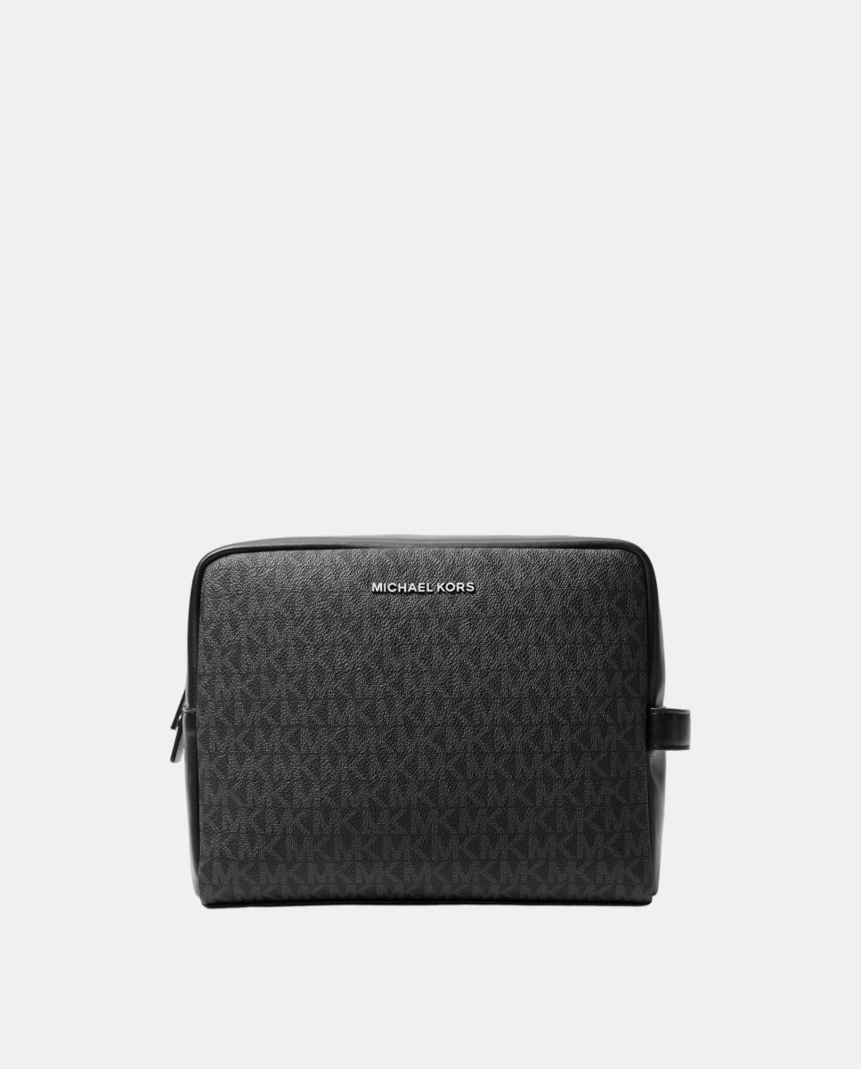 Imagem 0 de Nécessaire com Fecho de Correr Superior e Estampado de Logótipos MK