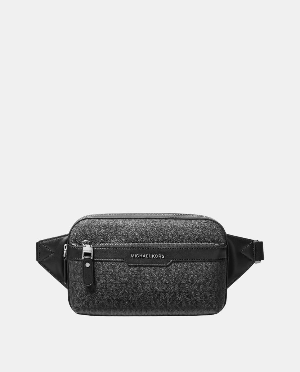 Imagem 0 de Bolsa de Cintura com Fecho de Correr à Frente e Estampado de Logótipos MK