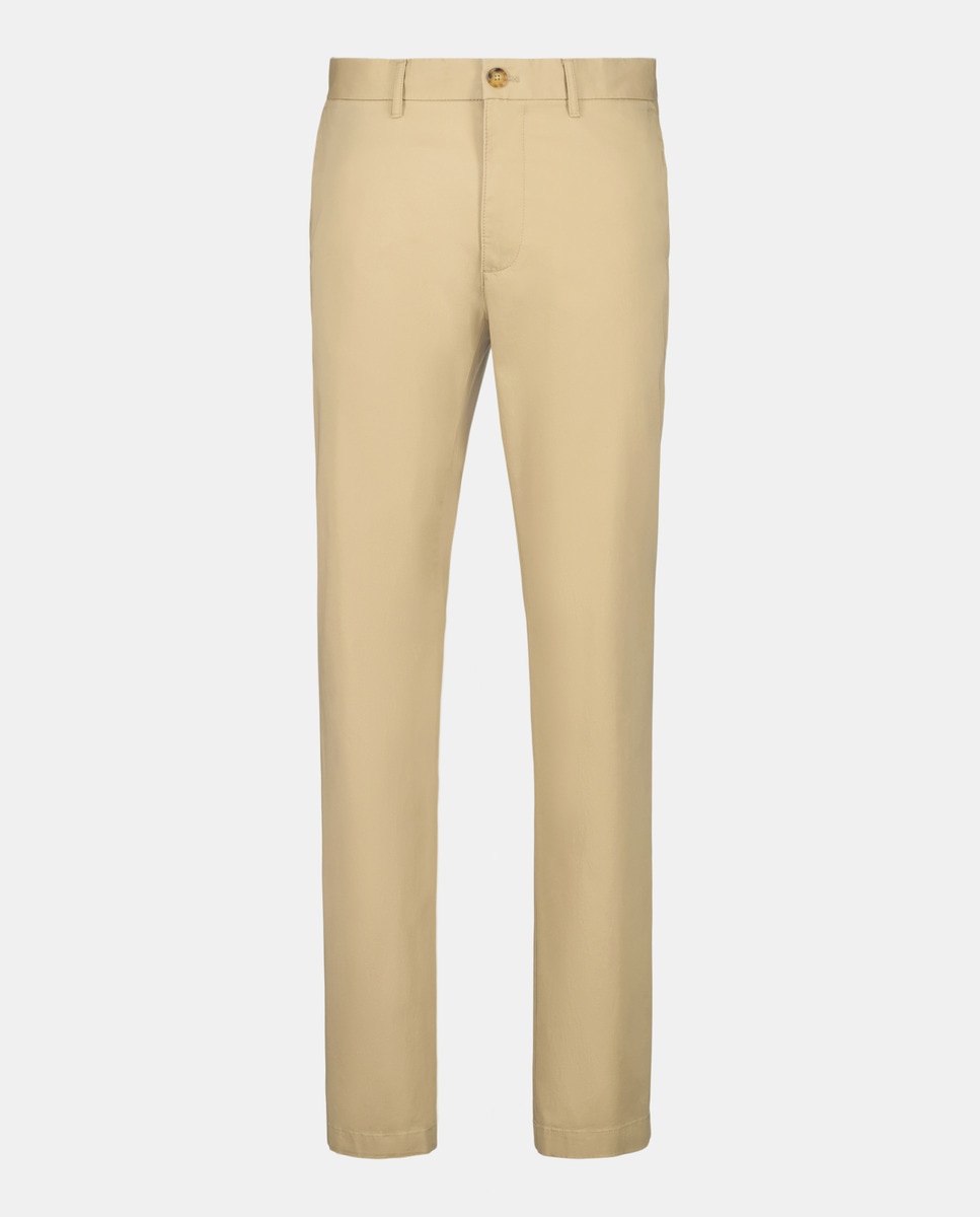 Chino de hombre slim de algodón elástico - Michael Kors - Beige Beige-1