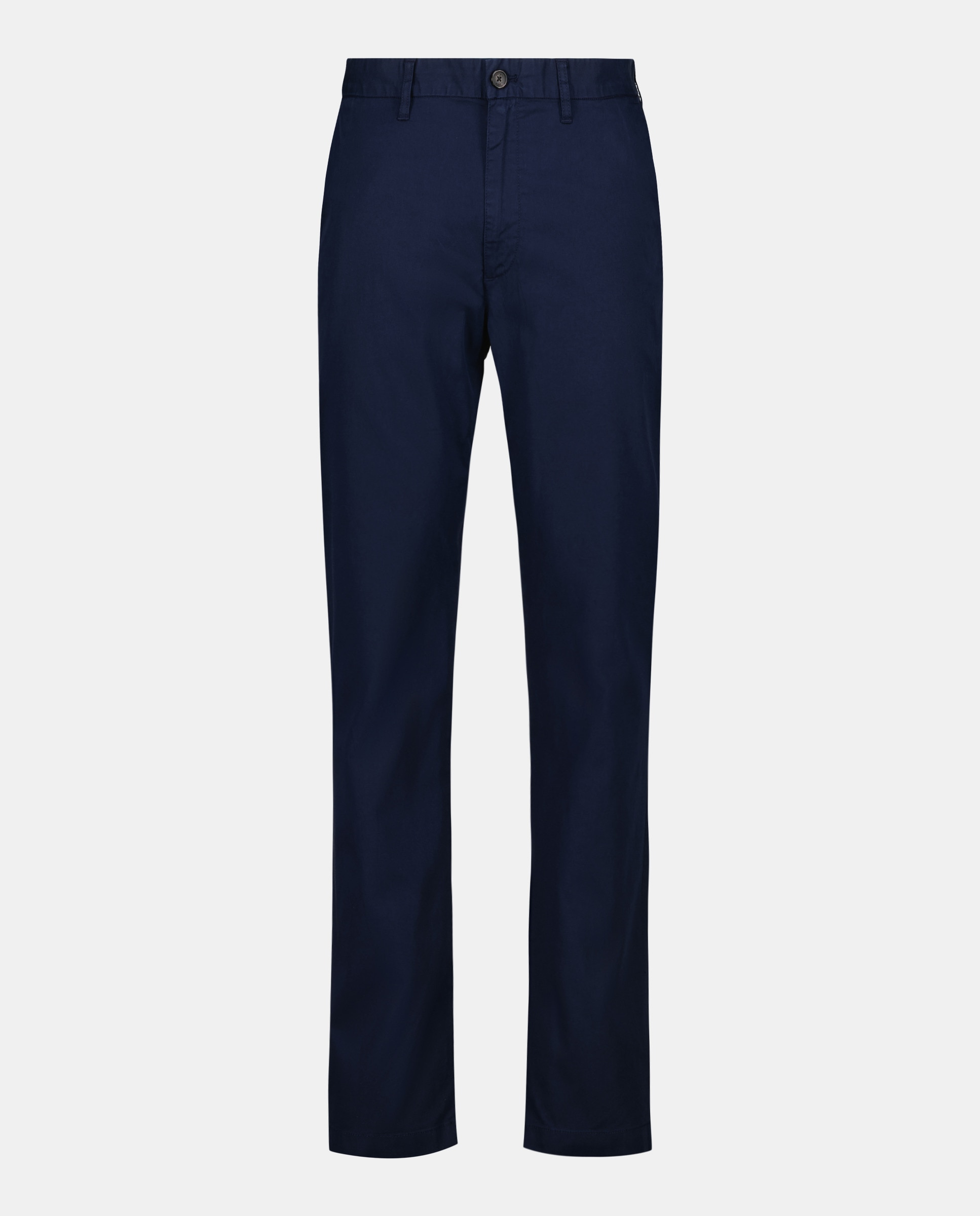 Calças Chino Slim de Algodão Elástico Azul-marinho-4