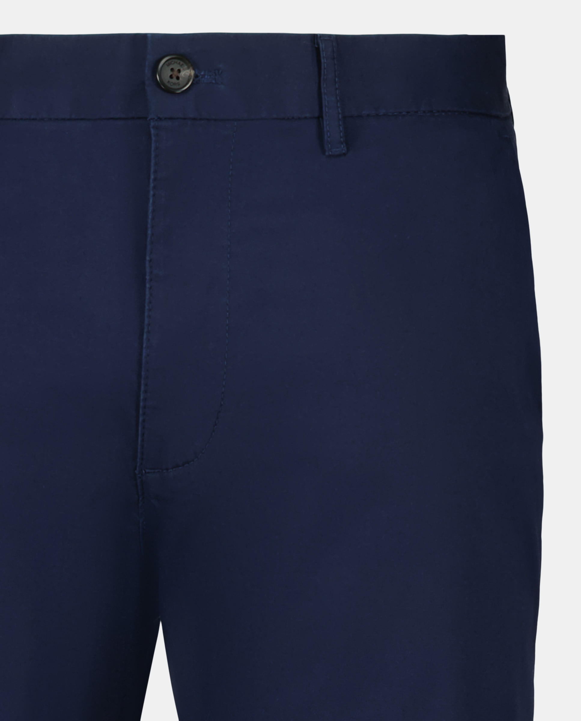 Calças Chino Slim de Algodão Elástico Azul-marinho-5