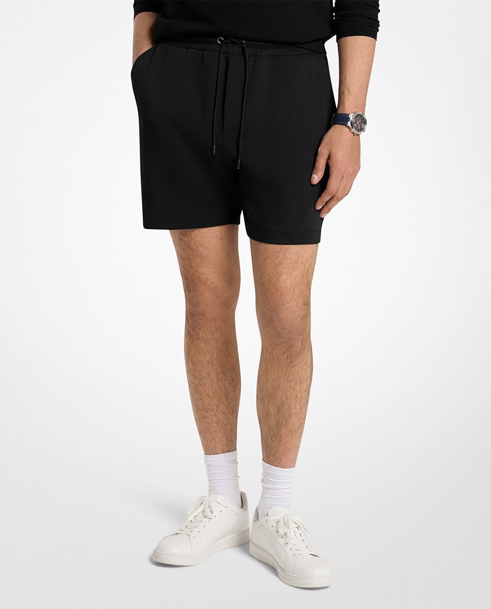 Imagem 0 de Bermudas de Fato de Treino em Algodão Liso com Bolso Traseiro