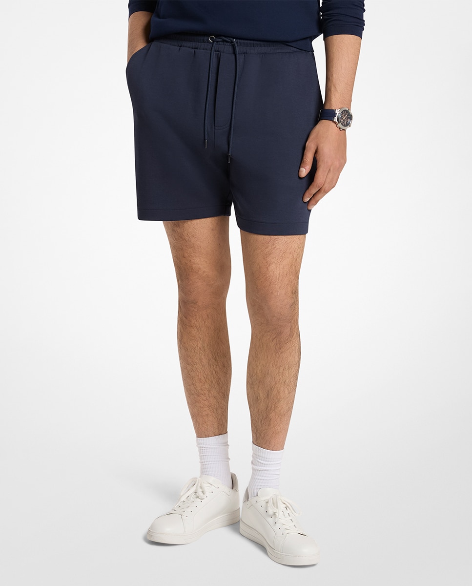 Imagem 0 de Bermudas de Fato de Treino em Algodão Liso com Bolso Traseiro