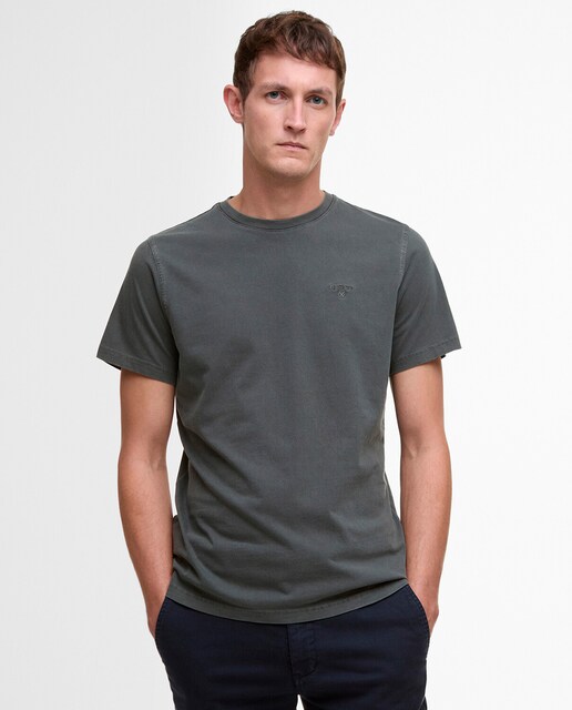 Camiseta de manga corta de hombre en color liso