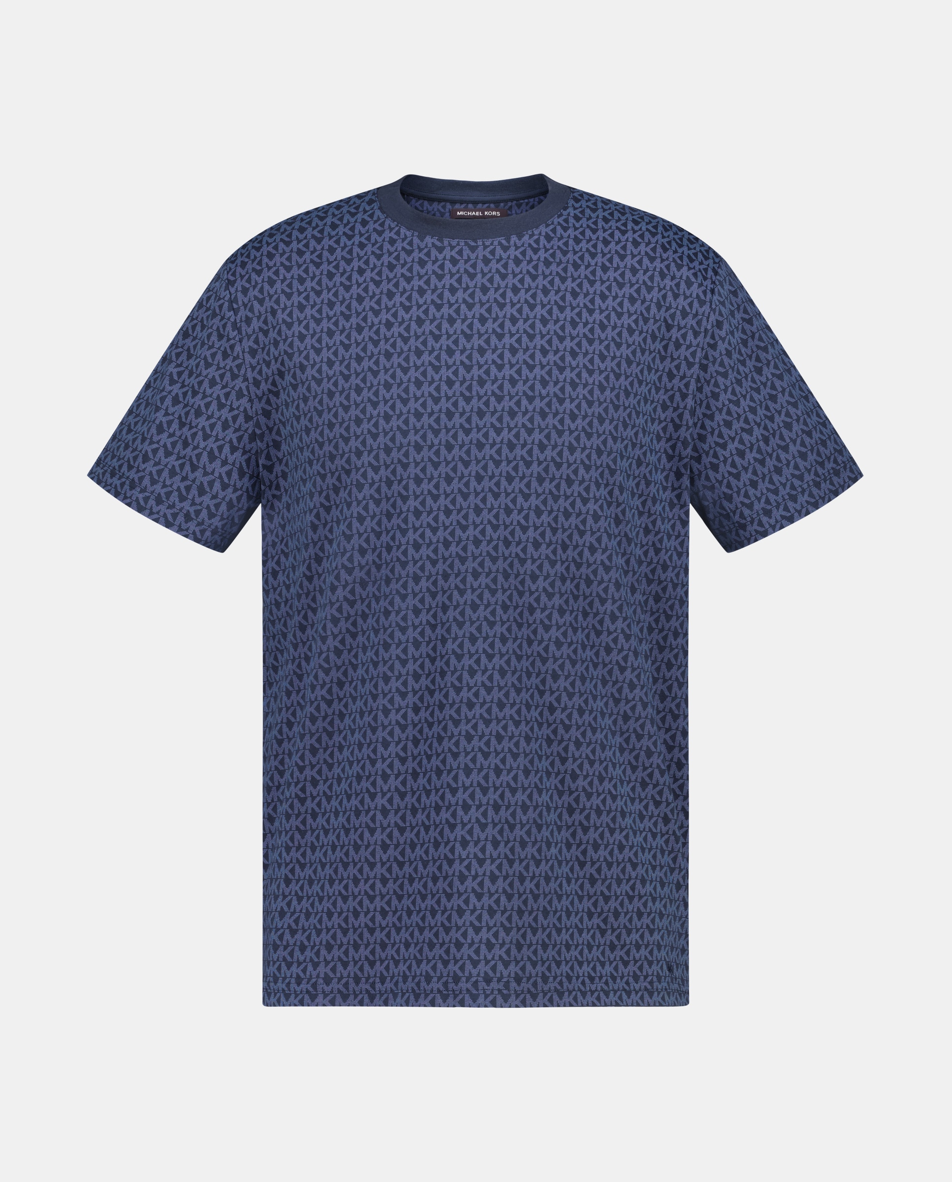 Camiseta de hombre manga corta logos - Michael Kors - Beige Azul marino-4