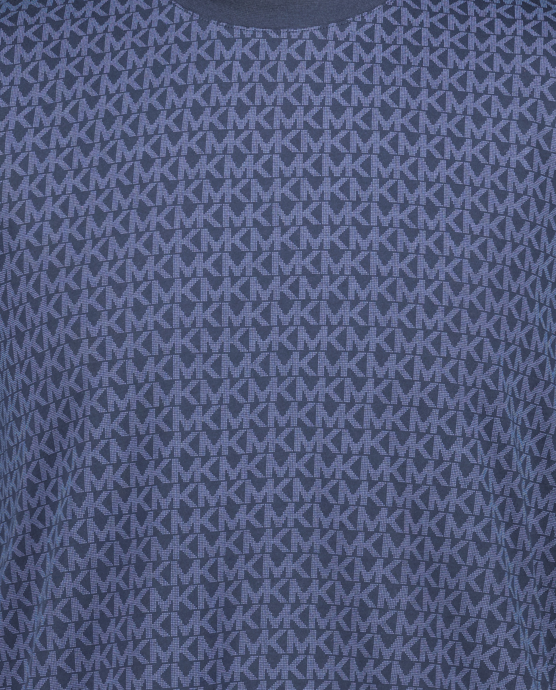 Camiseta de hombre manga corta logos - Michael Kors - Beige Azul marino-5