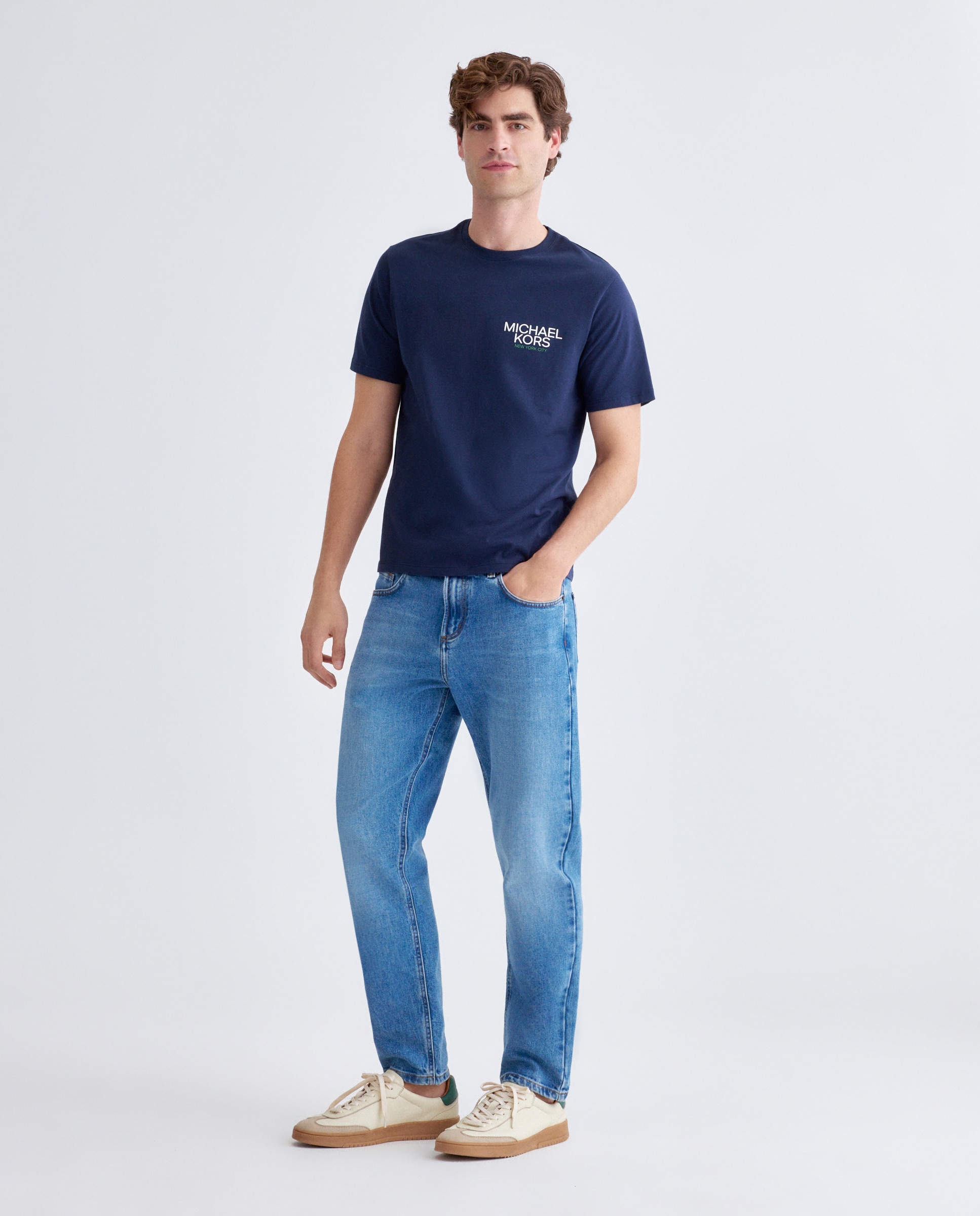 Imagem 0 de T-shirt com Estampado à Frente e Atrás