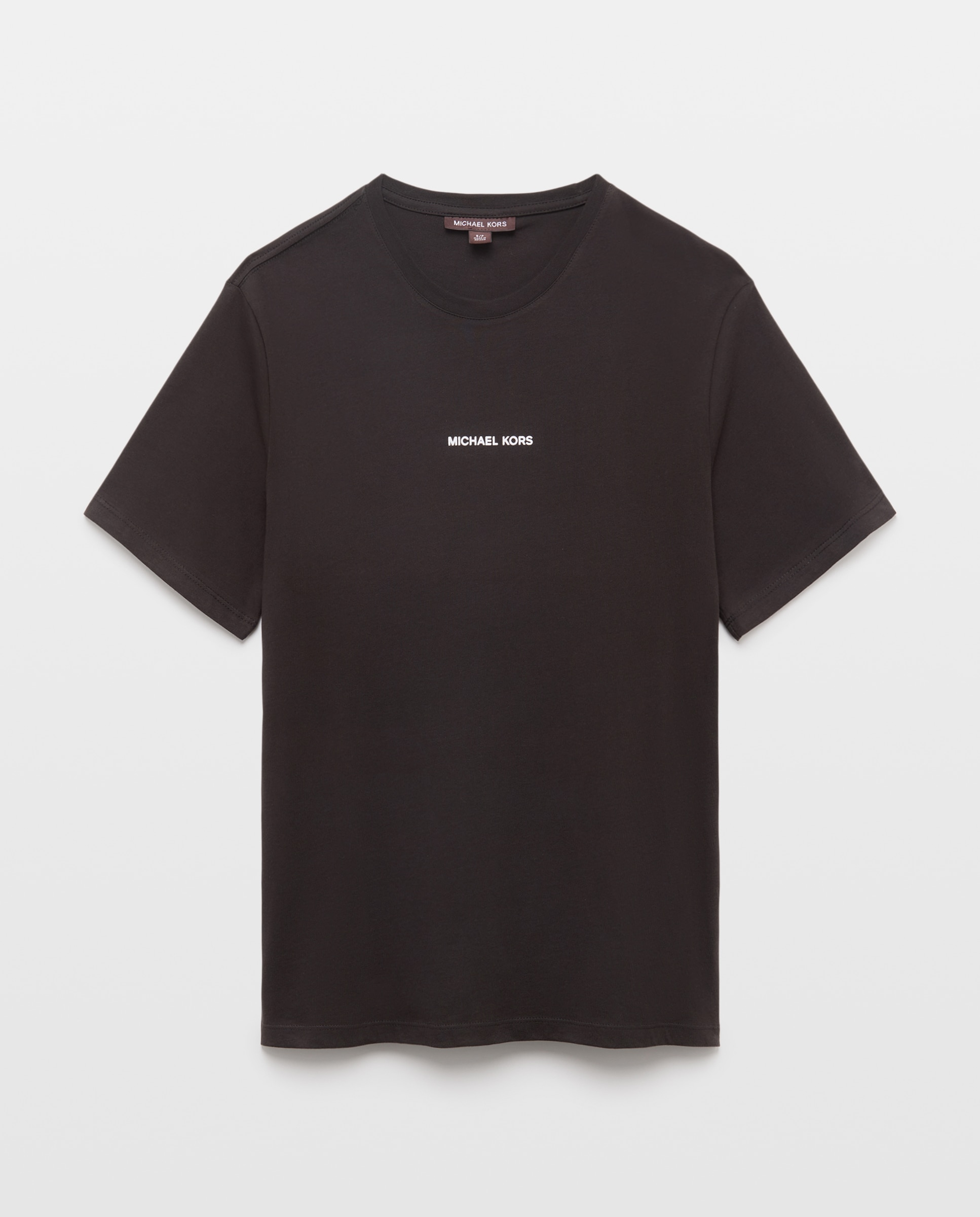 Camiseta de hombre logotipo delantero y print trasero - Michael Kors - Negro Negro-4