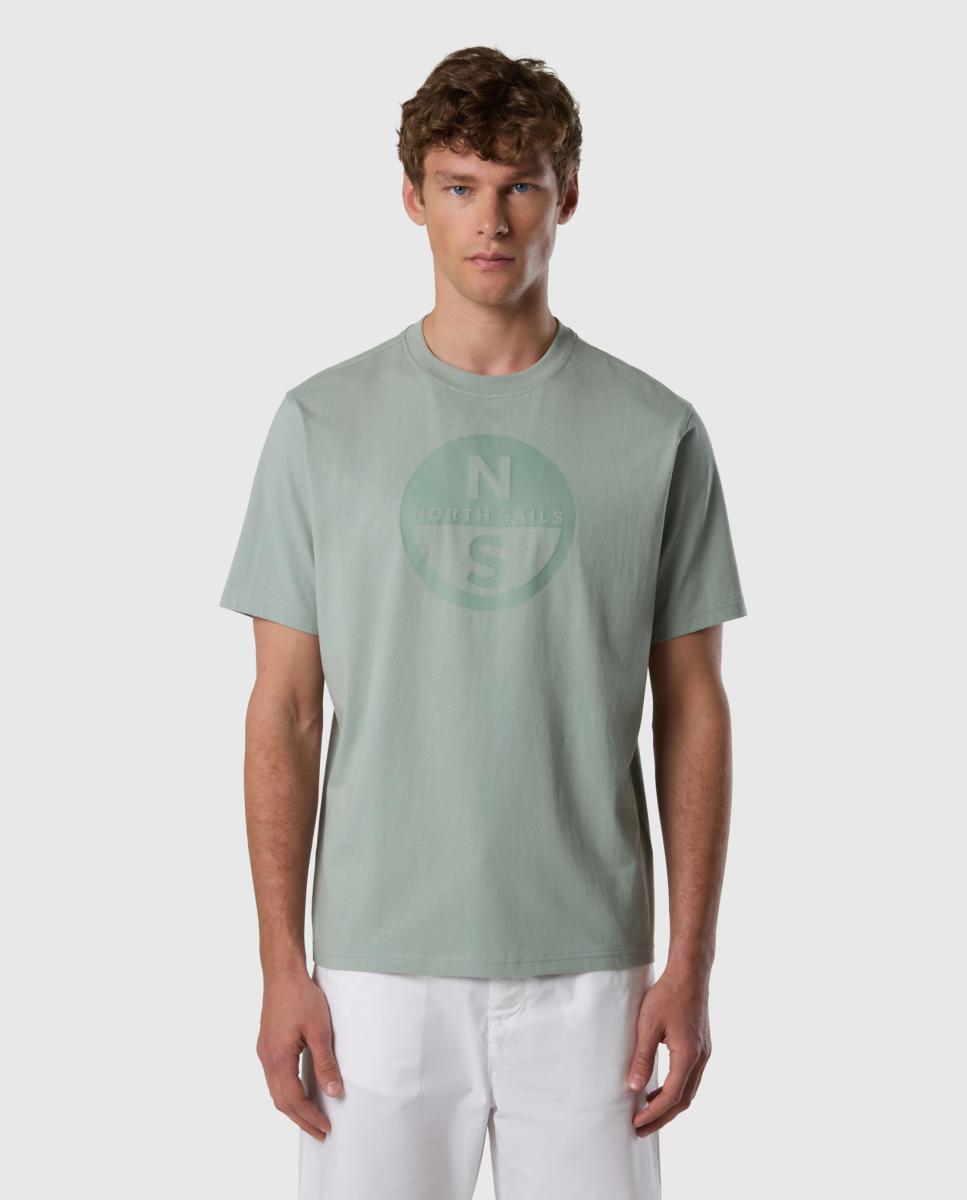 Imagem 0 de T-shirt com Gola Redonda e Manga Curta