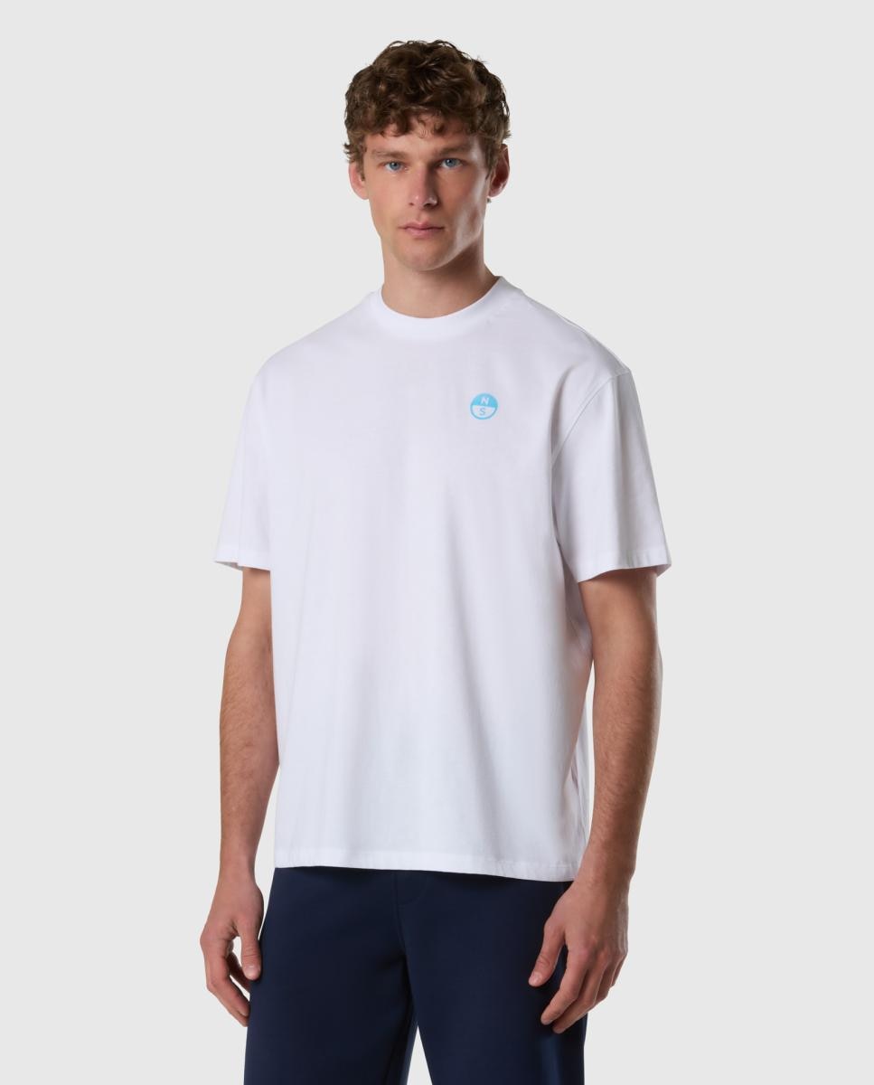 Imagem 0 de T-shirt com Gola Redonda e Manga Curta