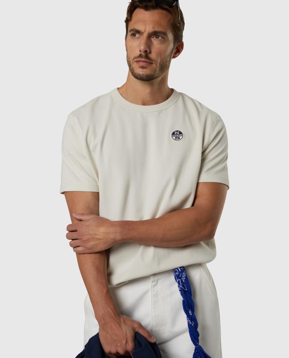 Imagen 5 de Camiseta de hombre cuello redondo y manga corta - North Sails - Blanco Blanco