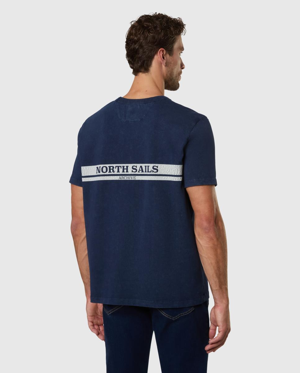 Imagen 2 de Camiseta de hombre cuello redondo y manga corta - North Sails - Azul marino Azul marino