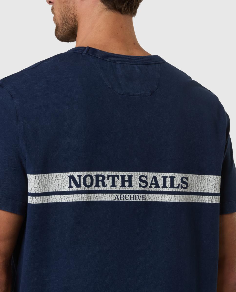 Imagen 4 de Camiseta de hombre cuello redondo y manga corta - North Sails - Azul marino Azul marino