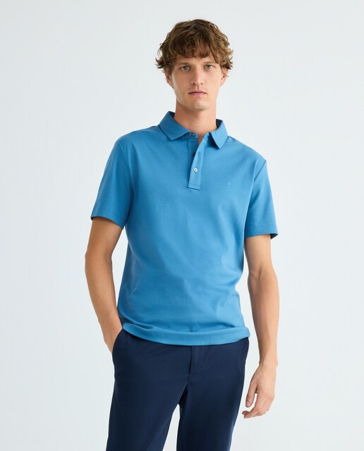 Imagem 0 de Pólo custom de algodão com logótipo bordado