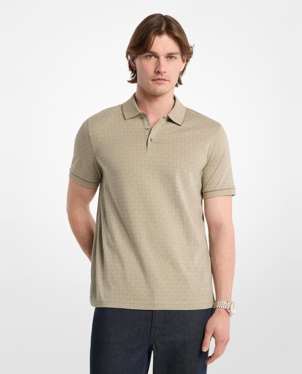 Imagem 0 de Polo de Algodão com Estampado de Logótipos MK a Condizer