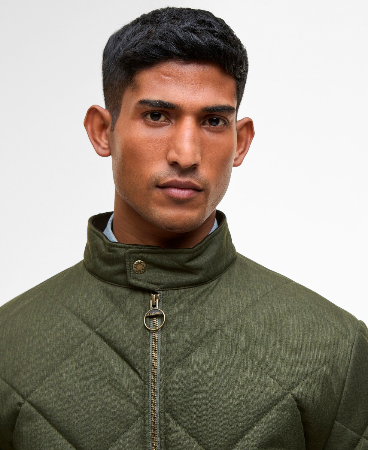 Chaqueta de hombre lisa acolchada - Barbour - Verde Verde-3