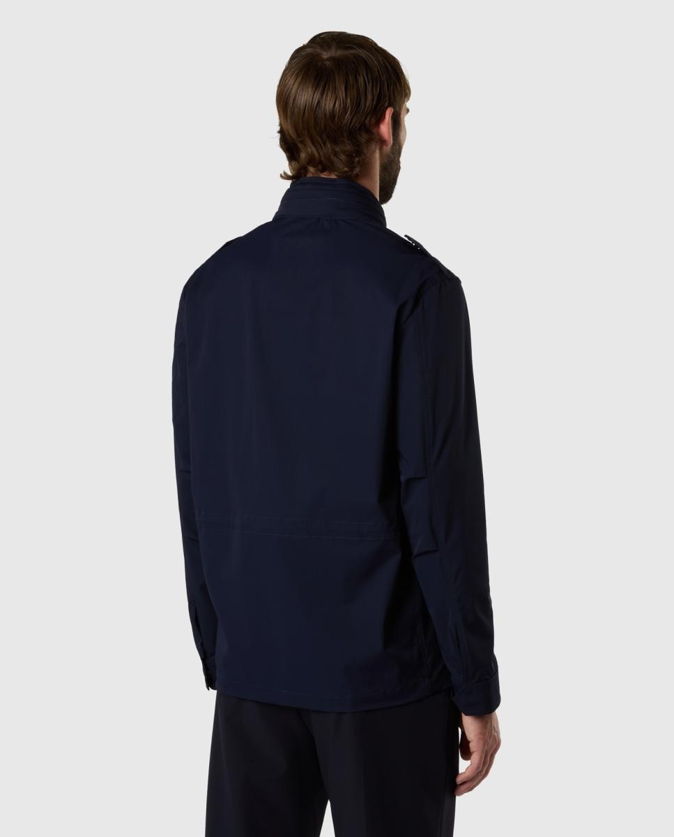 Fieldjacket em Tecido Ultra Elástico Azul-marinho-2