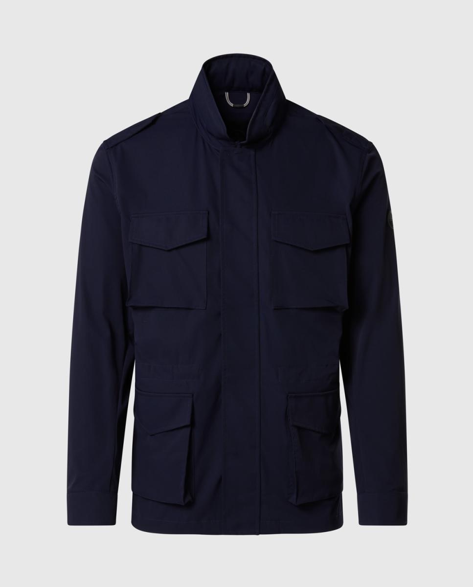 Fieldjacket em Tecido Ultra Elástico Azul-marinho-6