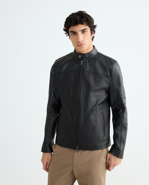 Imagen 0 de Chaqueta de hombre deportiva de piel
