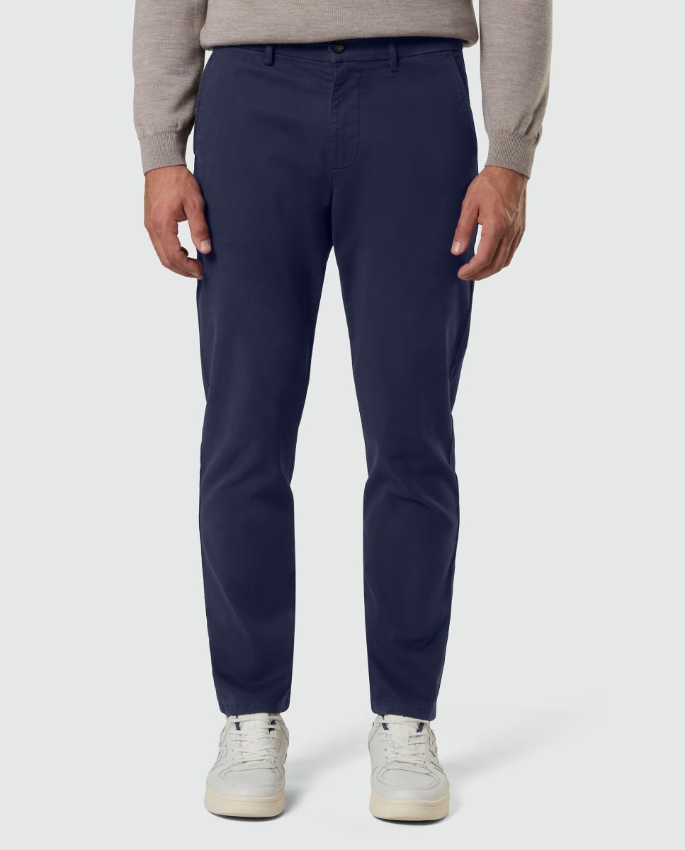 Pantalón chino de hombre en gabardina elástica - North Sails - Azul marino Azul marino-2
